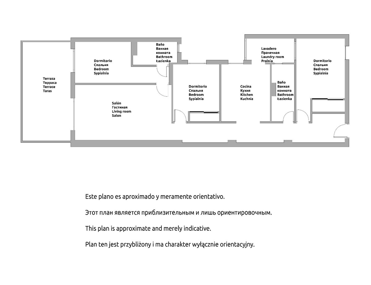 For sale - 3 Bedroom 2 Bathroom Apartment - Middle Floor Apartment in Torrevieja - Playa Del Cura  - Alicante