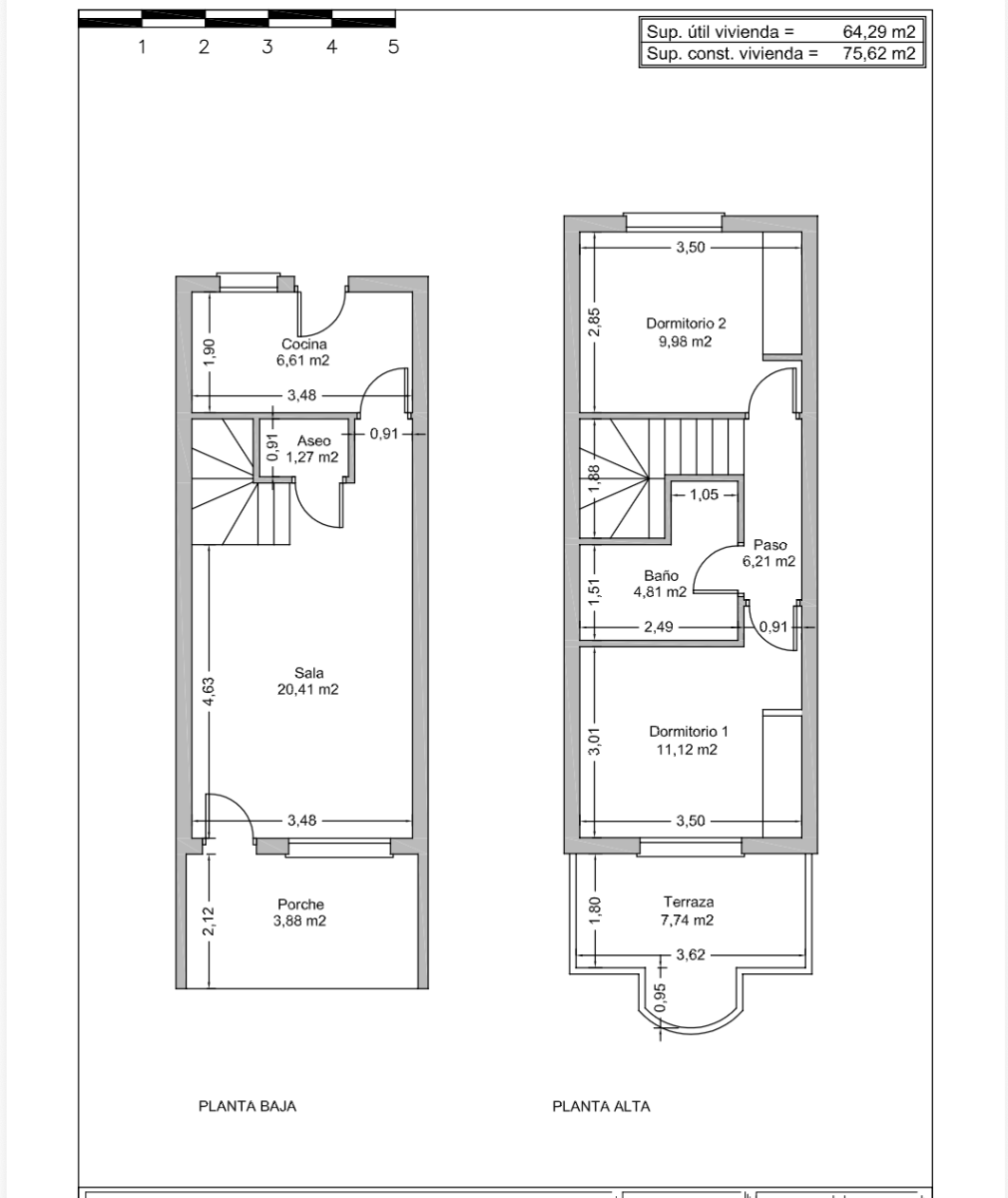 For sale - 2 Bedroom 1 Bathroom Adosado in Rojales - Ciudad Quesada  - Alicante