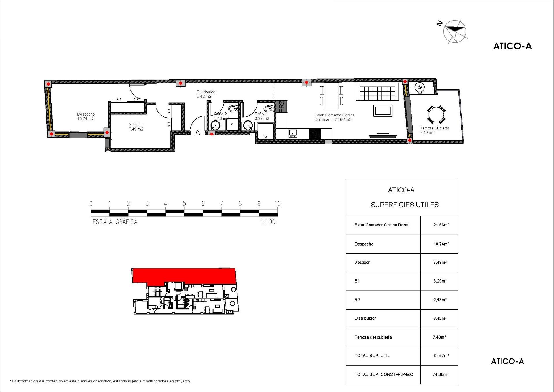 For sale - 2 Bedroom 2 Bathroom Penthouse in Torrevieja - Playa De Los Locos  - Alicante