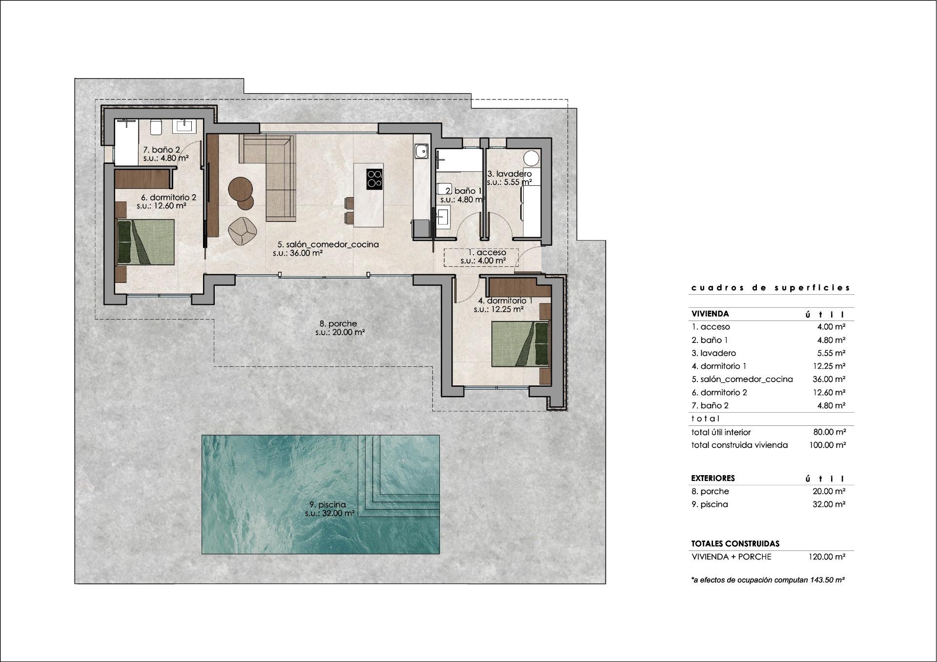 For sale - 2 Bedroom 2 Bathroom Villa in Pinoso - Lel  - Alicante