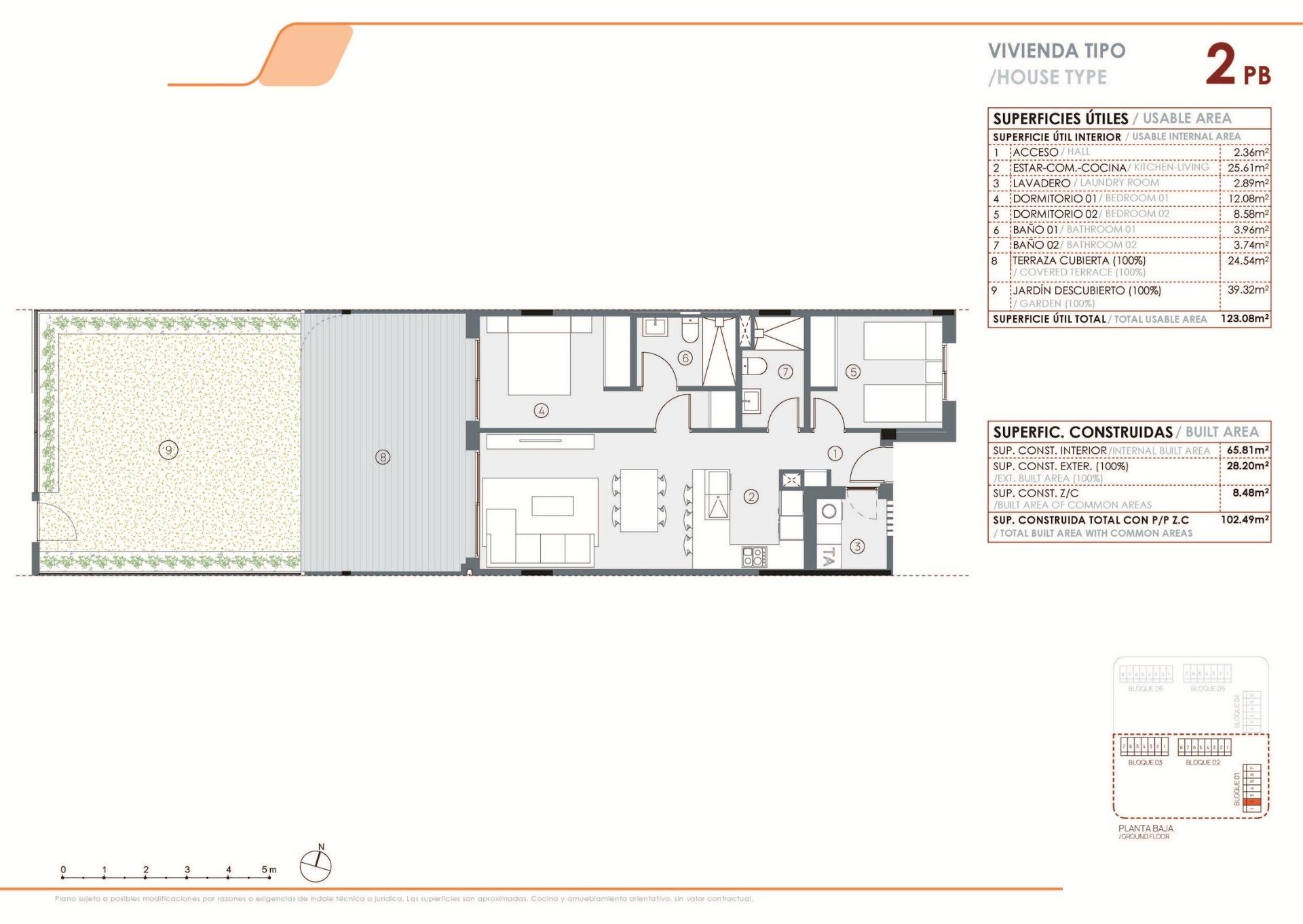 For sale - 2 Bedroom 2 Bathroom Apartment in Torrevieja - La Hoya  - Alicante