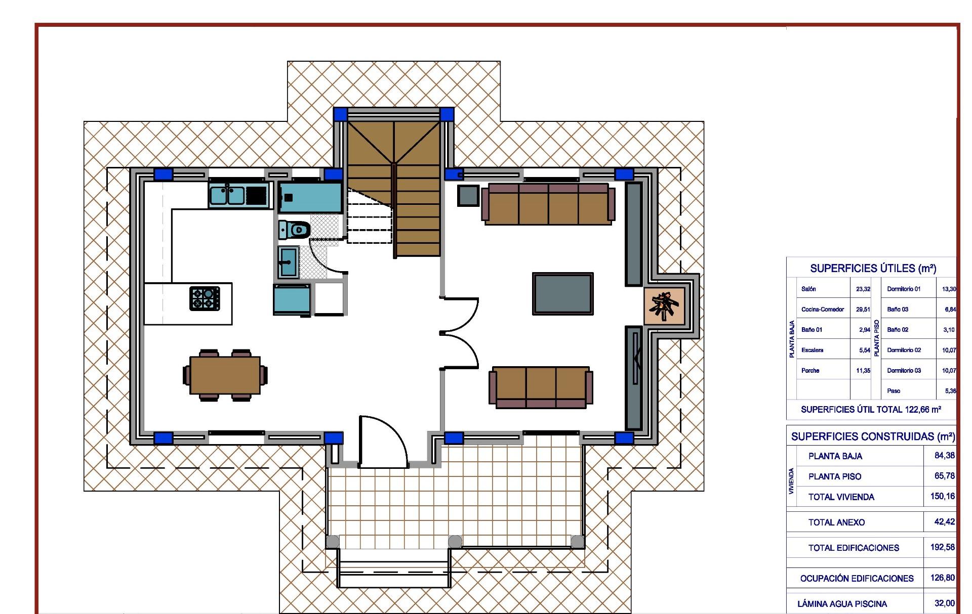 For sale - 4 Bedroom 3 Bathroom Villa in Pinoso - Camino Del Prado  - Alicante