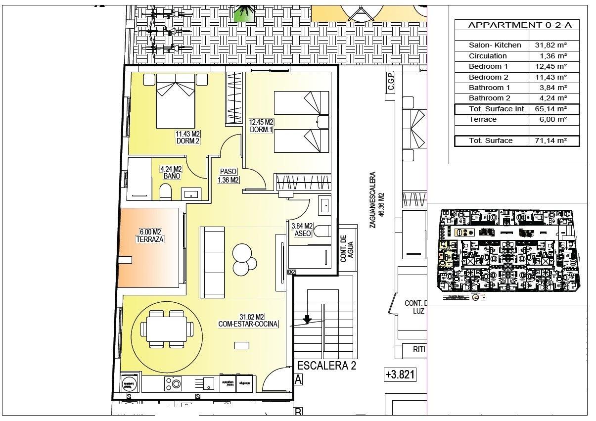 For sale - 2 Bedroom 2 Bathroom Apartment in San Miguel de Salinas - Pueblo  - Alicante
