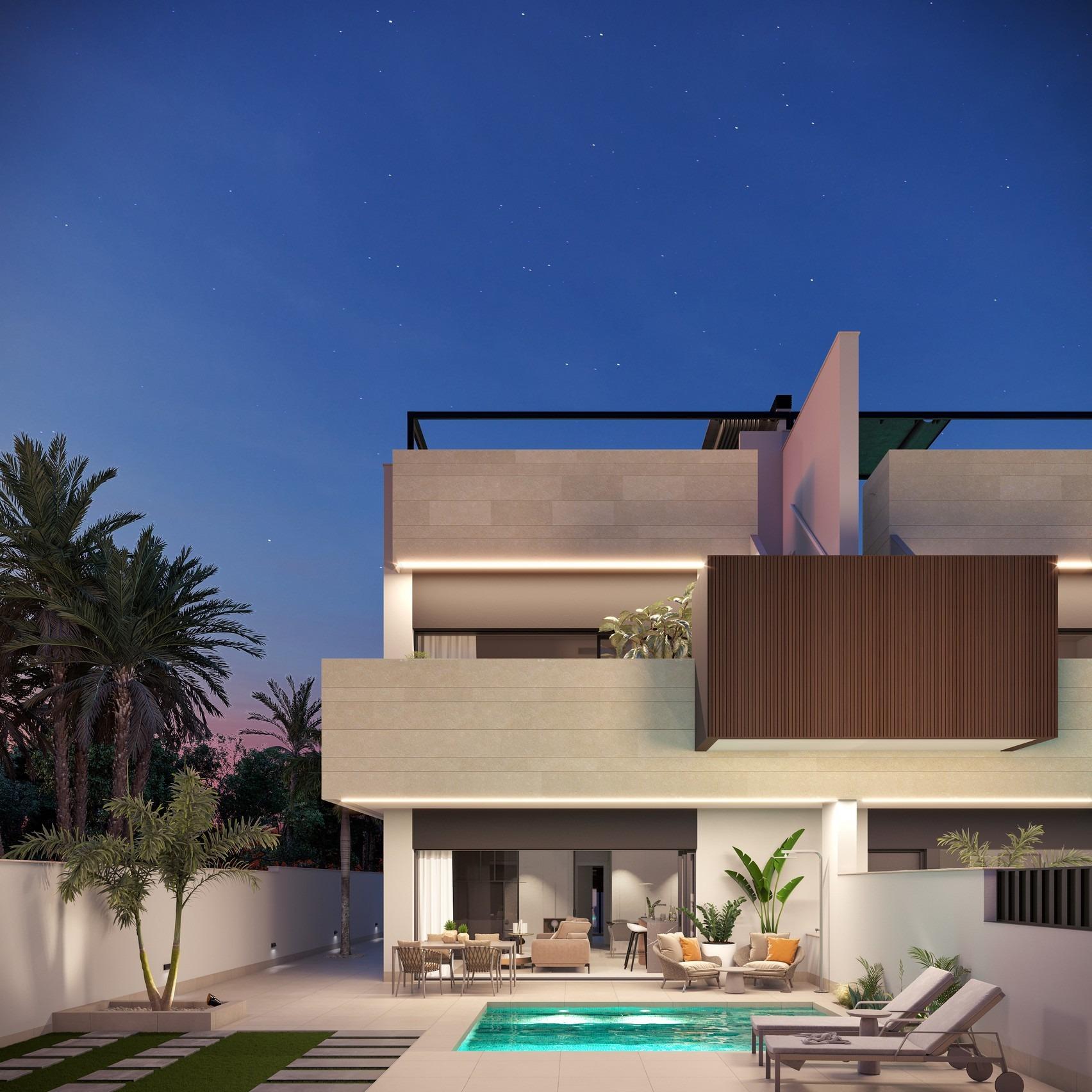 For sale - 3 Bedroom 2 Bathroom Bungalow in Pilar de La Horadada - parques de Andromeda  - Alicante