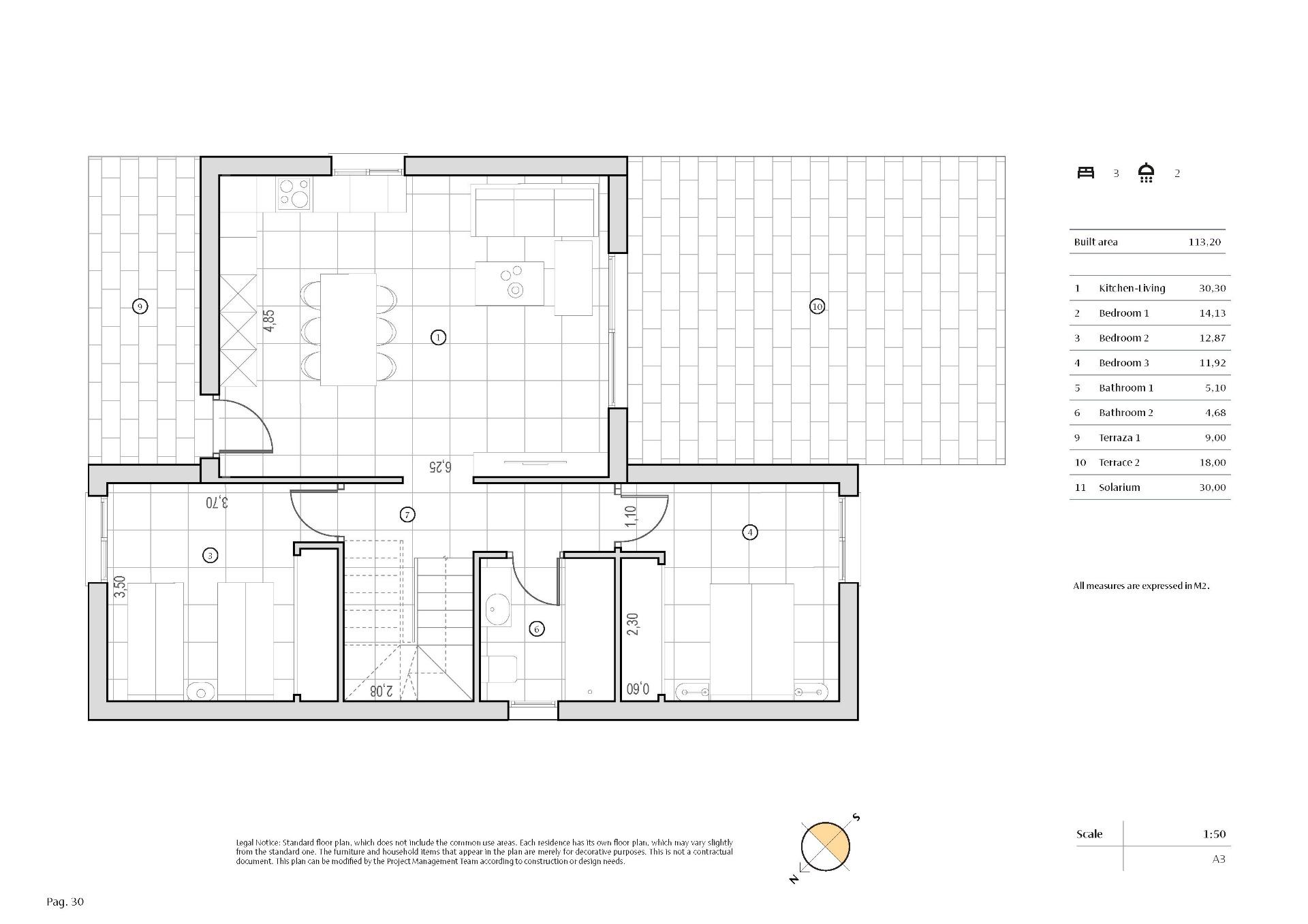 For sale - 3 Bedroom 2 Bathroom Villa in Algorfa - La Finca Golf  - Alicante