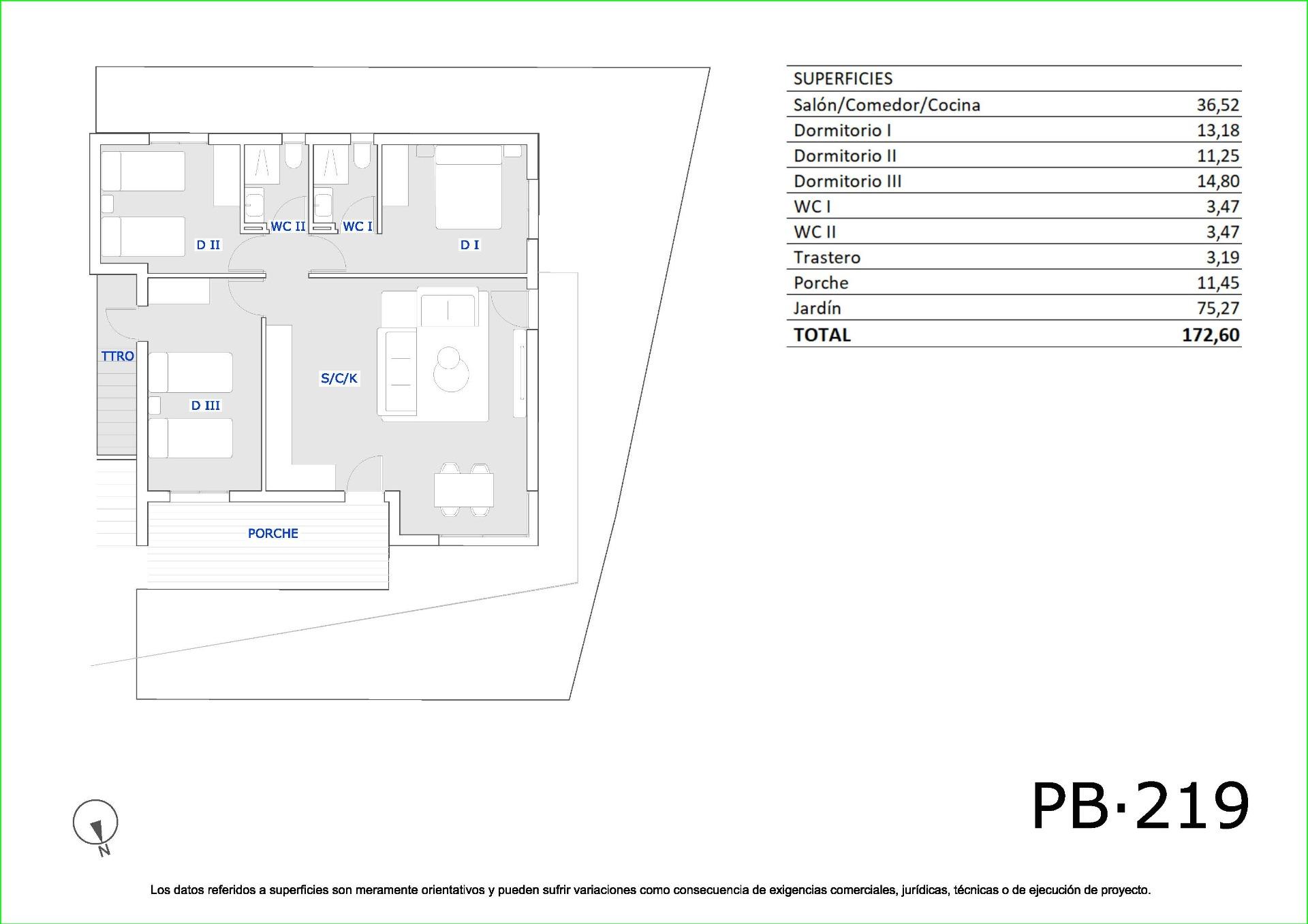 For sale - 3 Bedroom 2 Bathroom Bungalow in San Miguel de Salinas - Pueblo  - Alicante