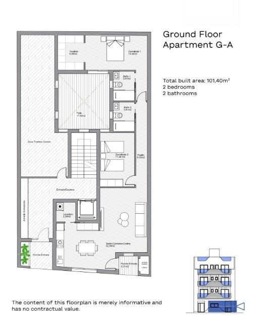 For sale - 2 Bedroom 2 Bathroom Apartment in Torrevieja - Centro  - Alicante