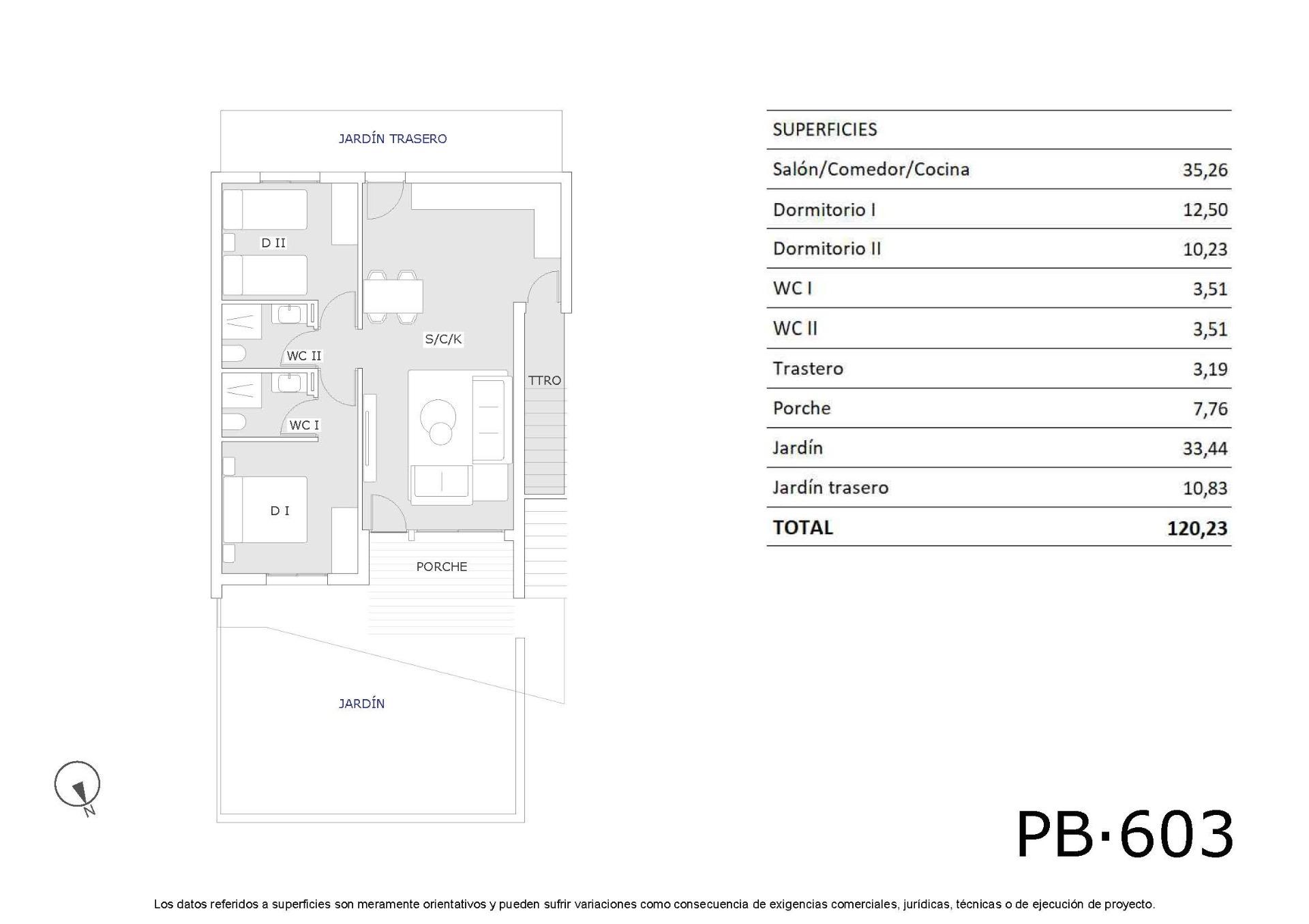 For sale - 2 Bedroom 2 Bathroom Bungalow in San Miguel de Salinas - Pueblo  - Alicante