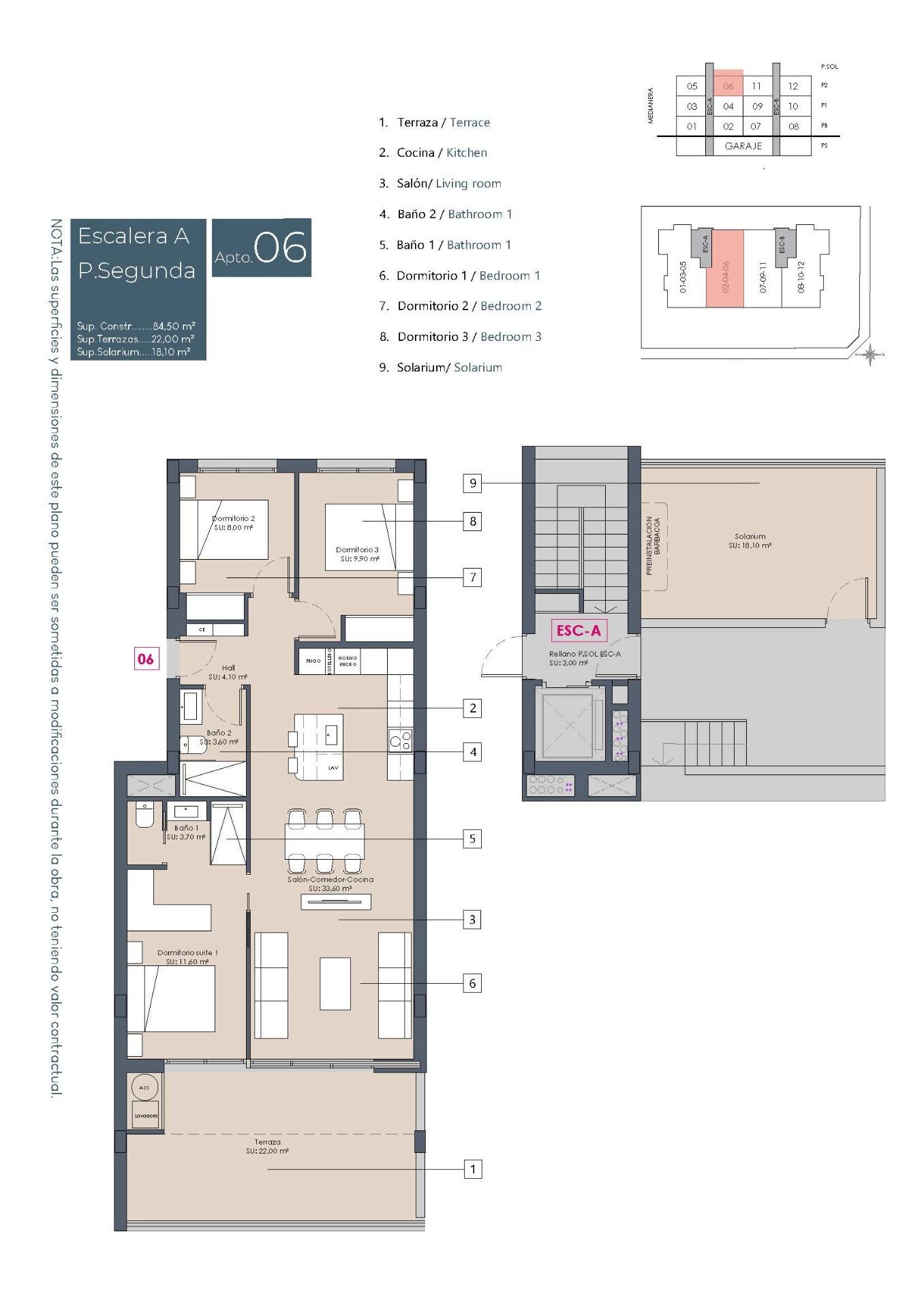 For sale - 3 Bedroom 2 Bathroom Penthouse in Benijofar - Benijófar  - Alicante