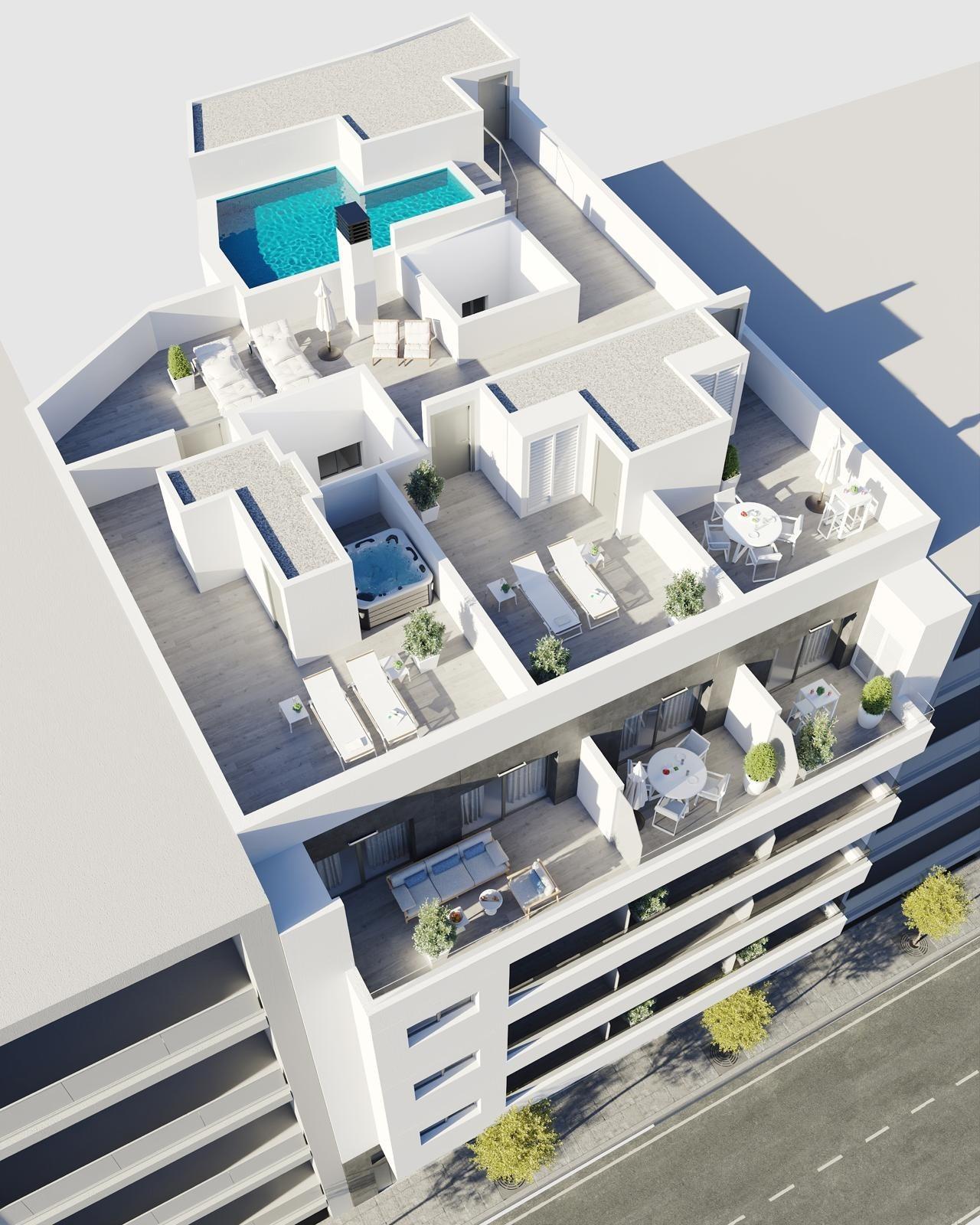 For sale - 2 Bedroom 2 Bathroom Apartment in Torrevieja - Centro  - Alicante