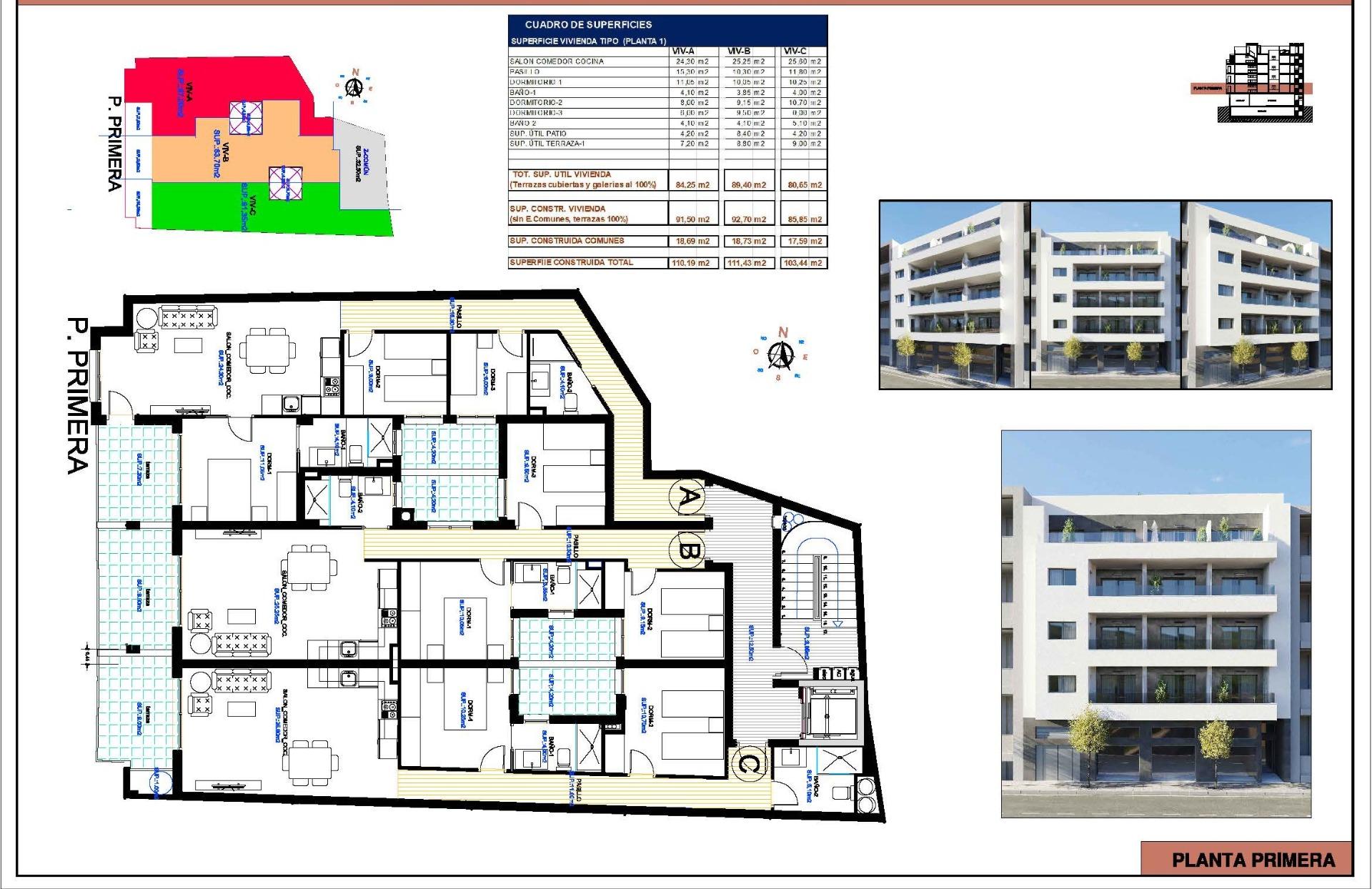 For sale - 2 Bedroom 2 Bathroom Apartment in Torrevieja - Centro  - Alicante