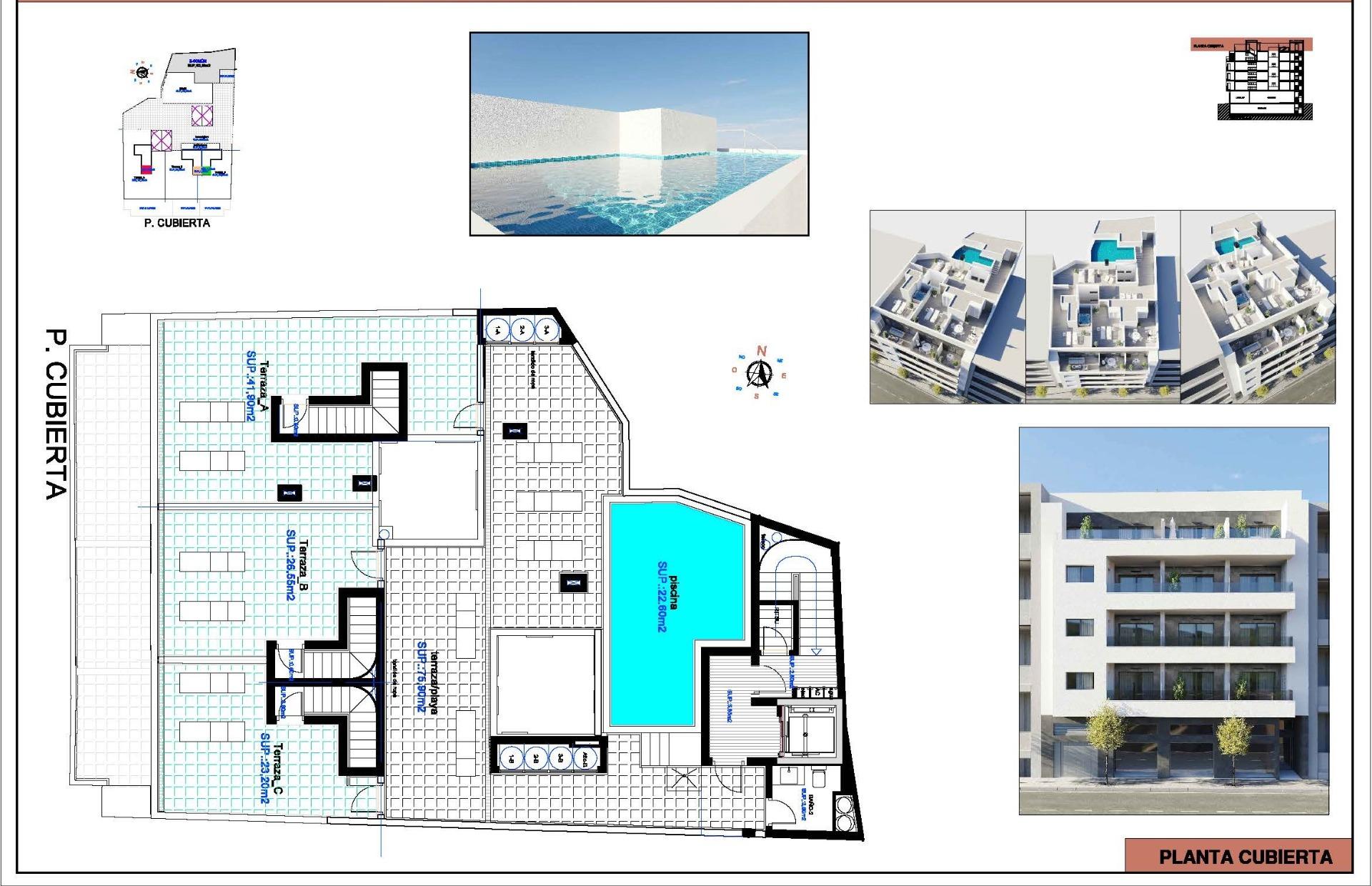 For sale - 2 Bedroom 2 Bathroom Penthouse in Torrevieja - Centro  - Alicante