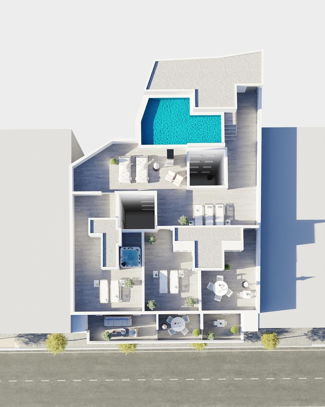For sale - 2 Bedroom 2 Bathroom Penthouse in Torrevieja - Centro  - Alicante