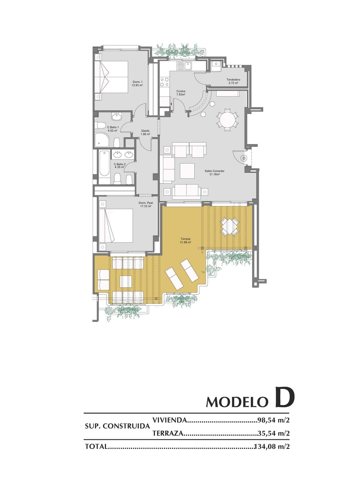 For sale - 2 Bedroom 2 Bathroom Penthouse in Orihuela Costa - Lomas de Campoamor  - Alicante