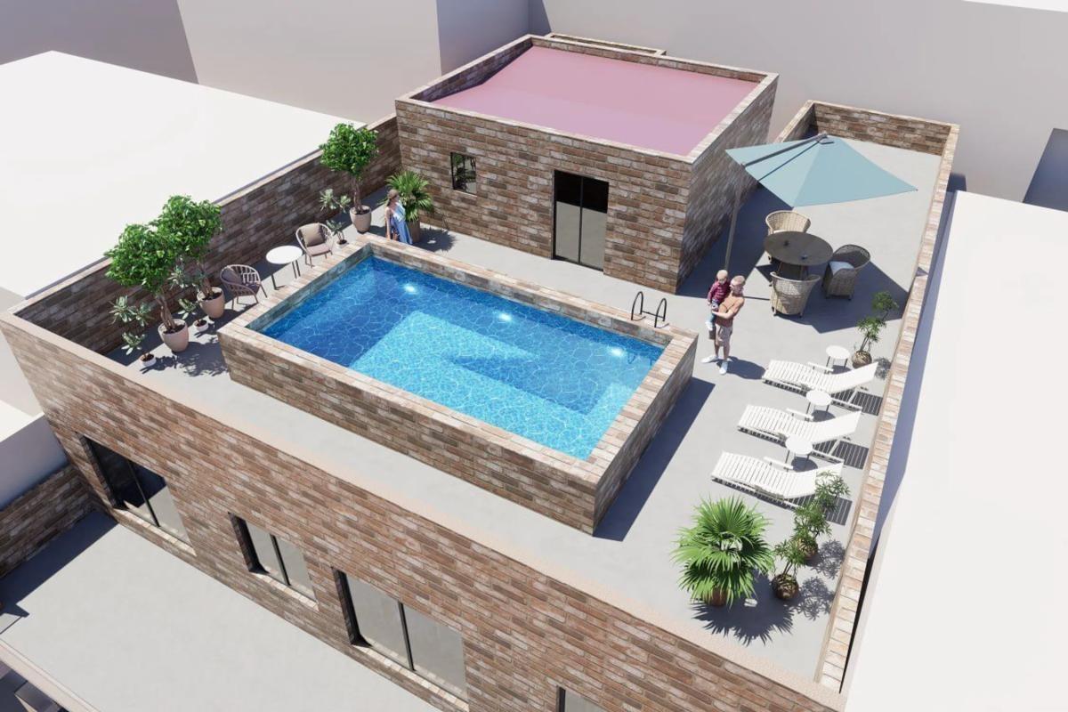 For sale - 2 Bedroom 2 Bathroom Penthouse in Torrevieja - Playa El Acequión  - Alicante