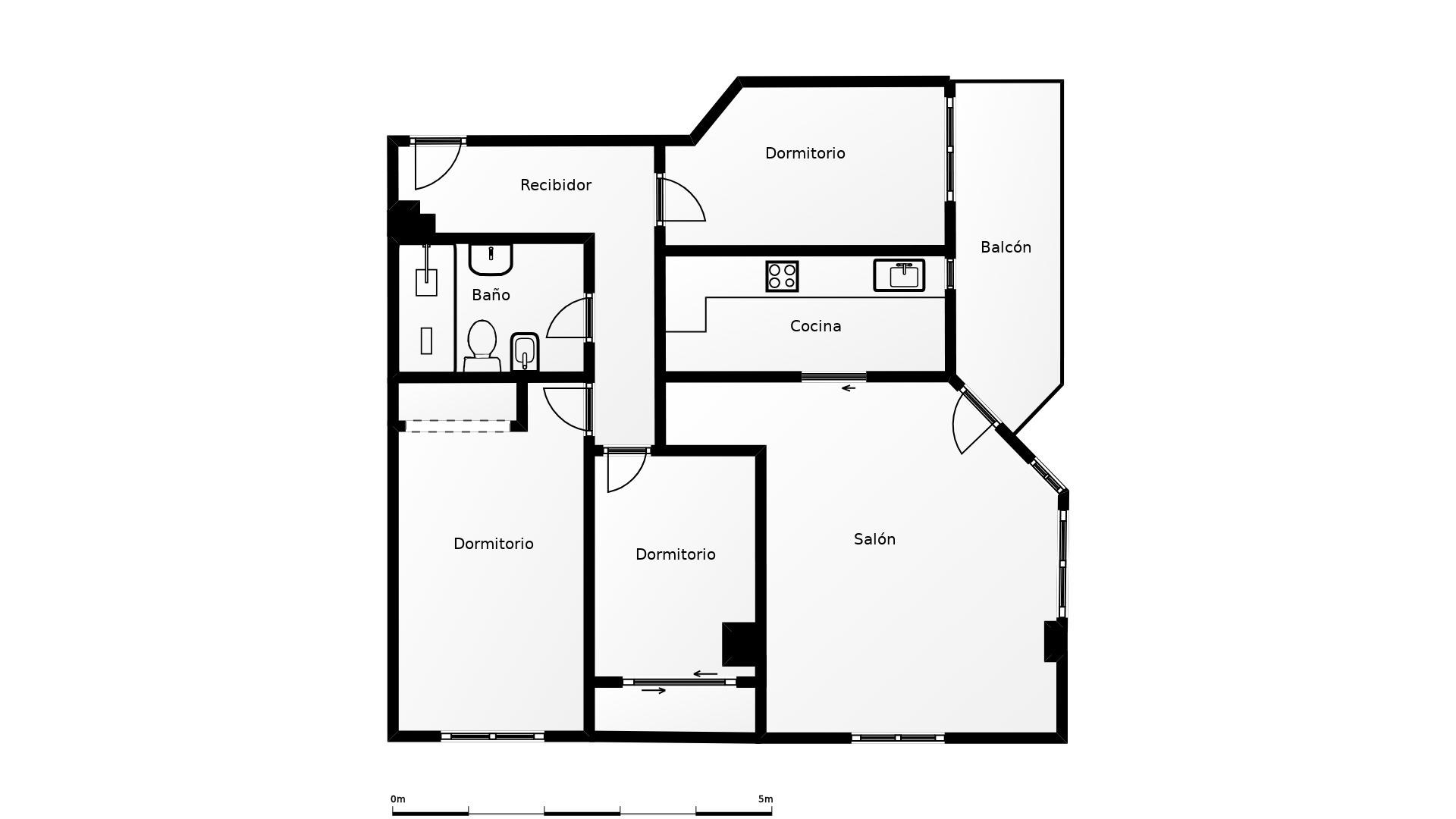 For sale - 3 Bedroom 1 Bathroom Flat in Torrevieja - Centro  - Alicante