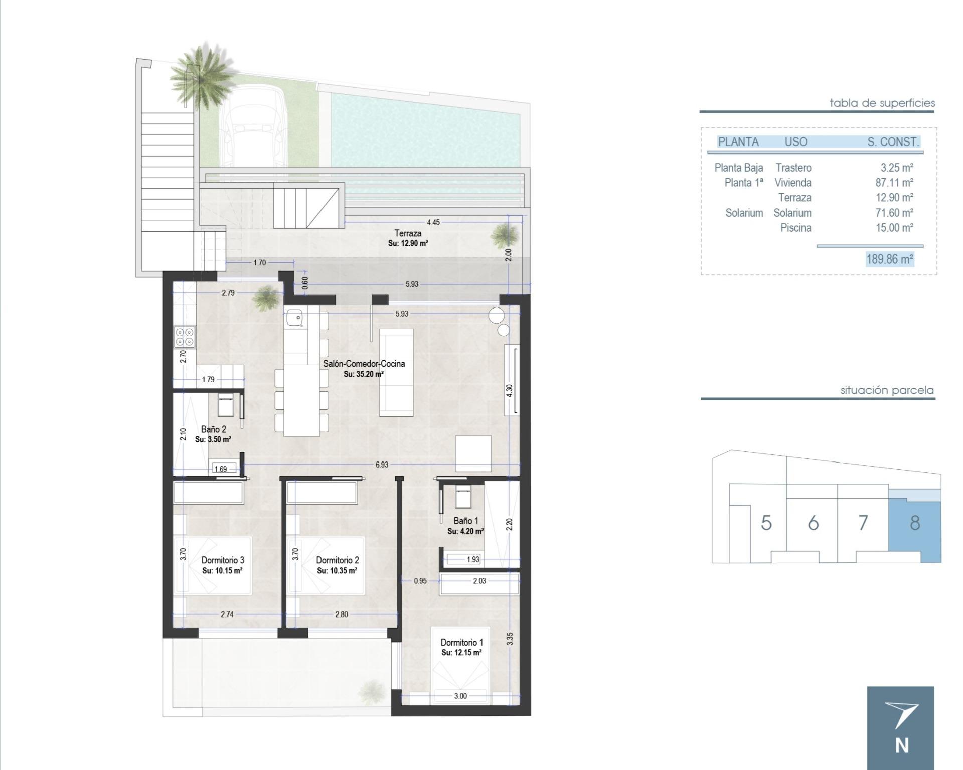 New Build - 3 Bedroom 2 Bathroom Bungalow in San Pedro del Pinatar - Las Esperanzas  - Murcia
