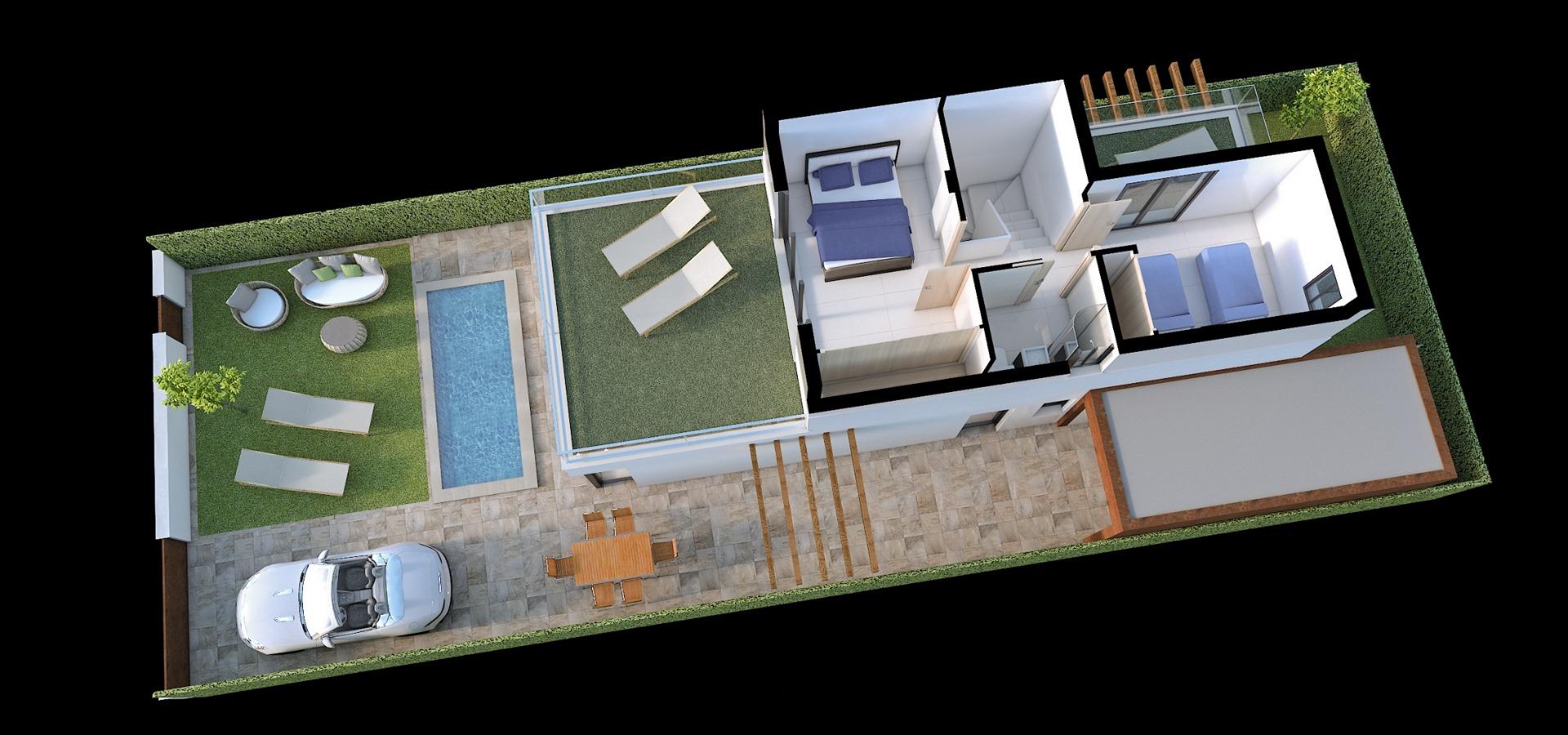 New Build - 3 Bedroom 2 Bathroom Villa in Los Alcazares - Torre del Rame  - Murcia