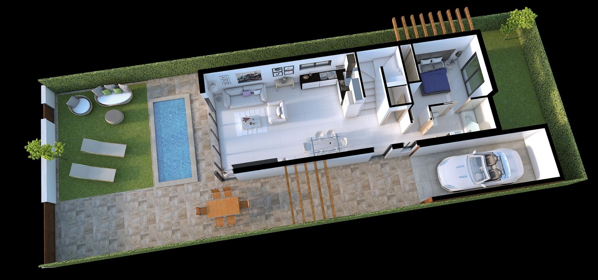 New Build - 3 Bedroom 2 Bathroom Villa in Los Alcazares - Torre del Rame  - Murcia