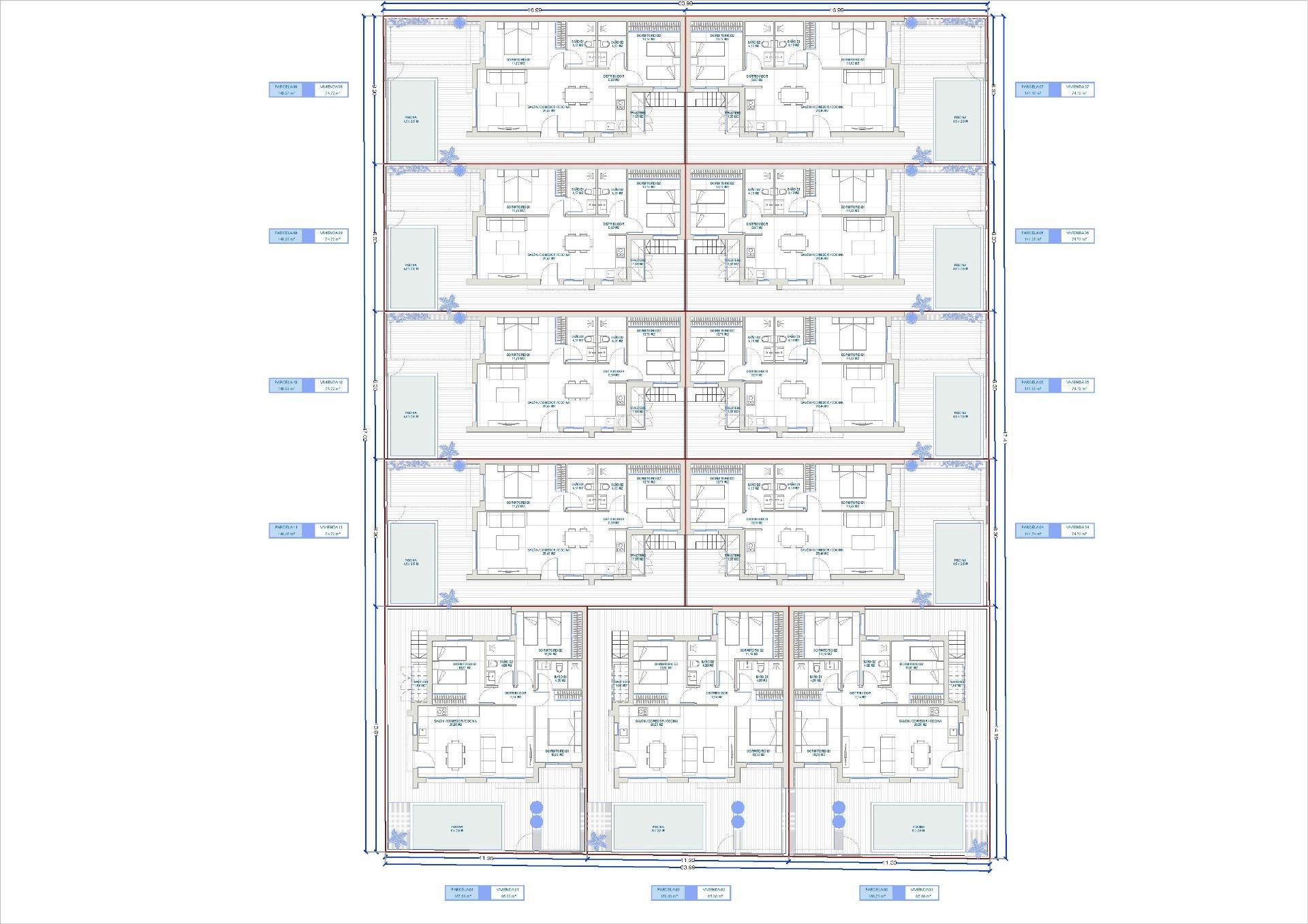 New Build - 3 Bedroom 2 Bathroom Villa in Torre Pacheco - Roldán  - Murcia