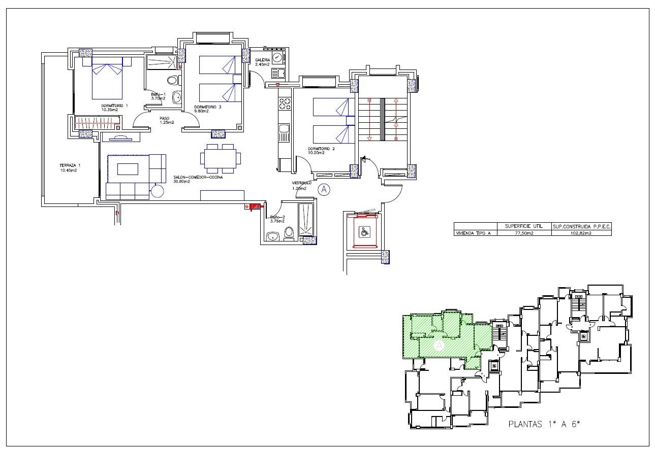 New Build - 3 Bedroom 2 Bathroom Apartment in La Manga del Mar Menor - La Manga  - Murcia