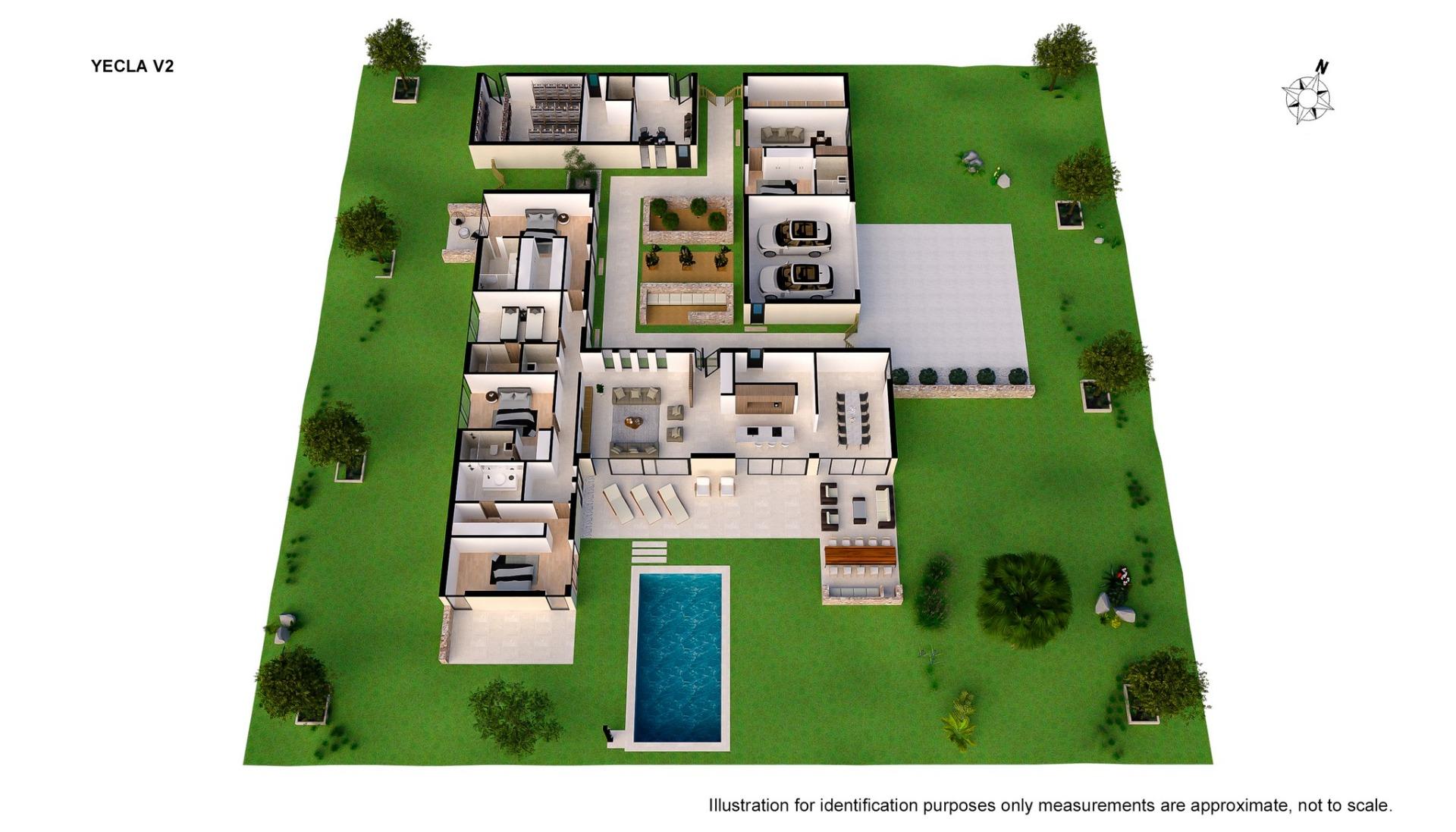 New Build - 6 Bedroom 5 Bathroom Villa in Yecla - Yecla  - Murcia