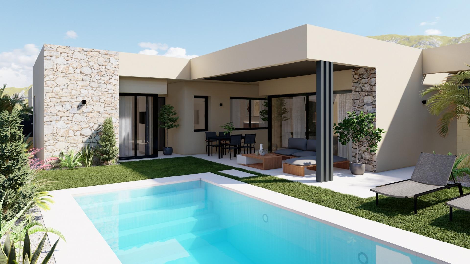 New Build - 3 Bedroom 3 Bathroom Villa in Baños y Mendigo - Altaona Golf  - Murcia