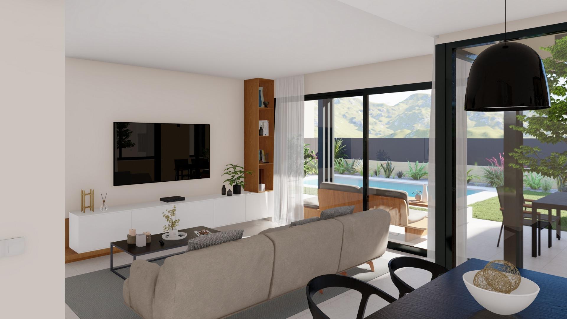 New Build - 3 Bedroom 3 Bathroom Villa in Baños y Mendigo - Altaona Golf  - Murcia
