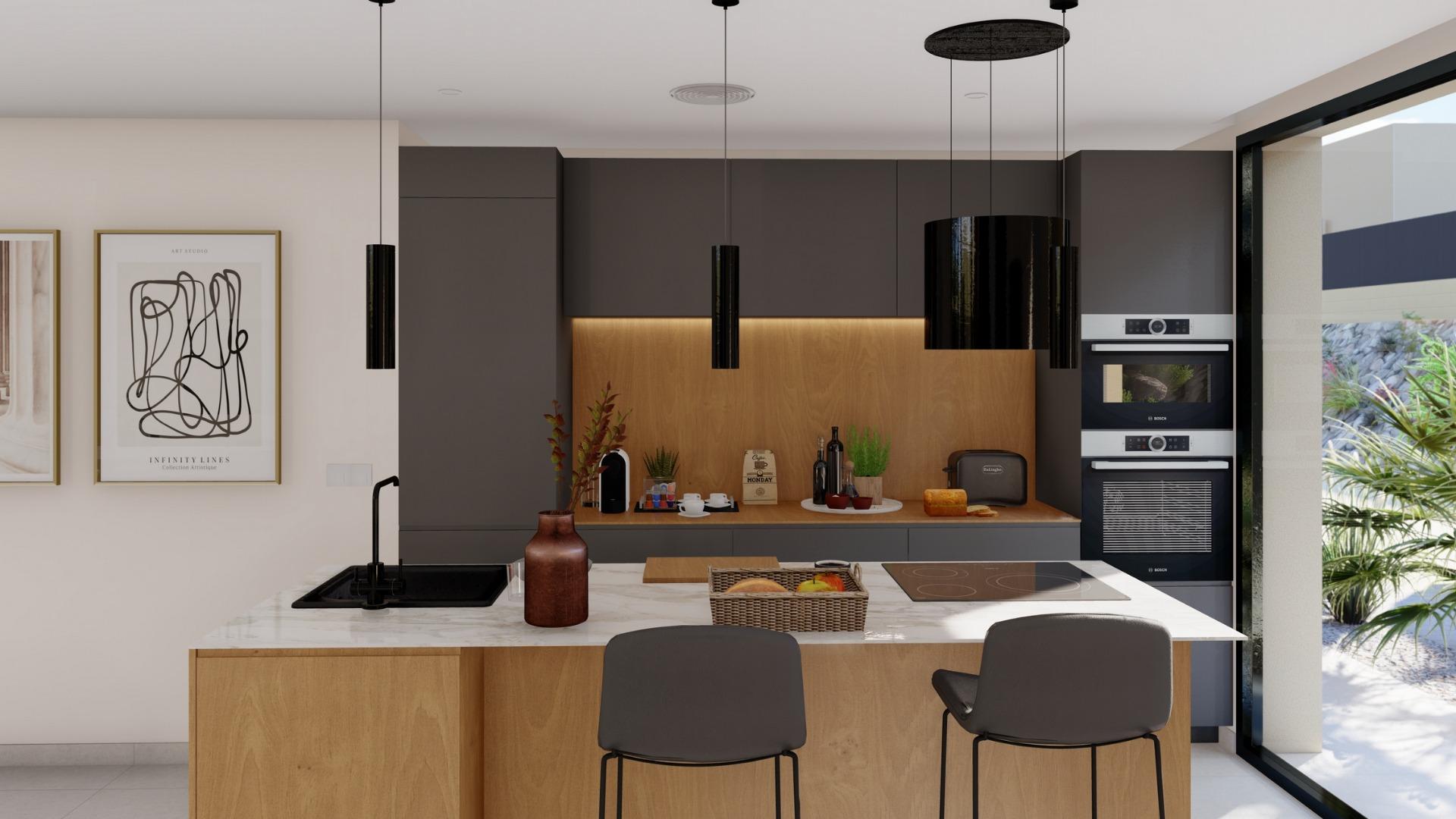 New Build - 3 Bedroom 3 Bathroom Villa in Baños y Mendigo - Altaona Golf  - Murcia