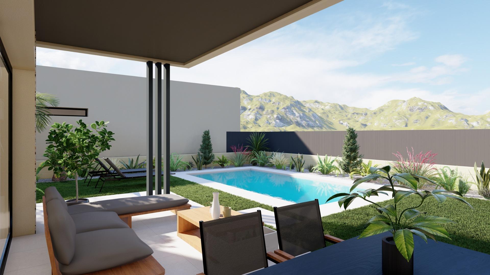 New Build - 3 Bedroom 3 Bathroom Villa in Baños y Mendigo - Altaona Golf  - Murcia