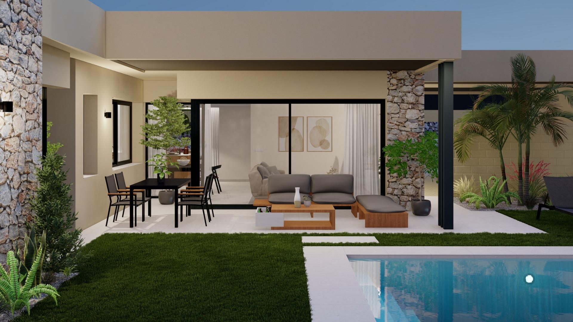 New Build - 3 Bedroom 3 Bathroom Villa in Baños y Mendigo - Altaona Golf  - Murcia