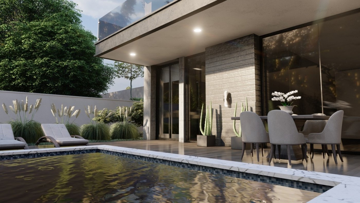 New Build - 3 Bedroom 2 Bathroom Villa in Fortuna - Urb. Kalendas  - Murcia