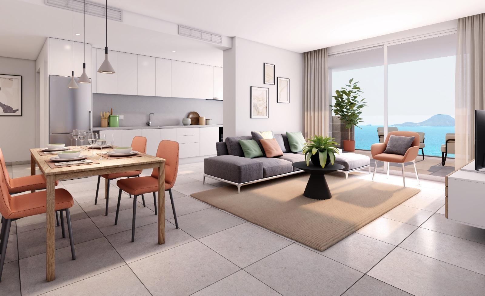 New Build - 2 Bedroom 2 Bathroom Apartment in La Manga del Mar Menor - La Manga  - Murcia