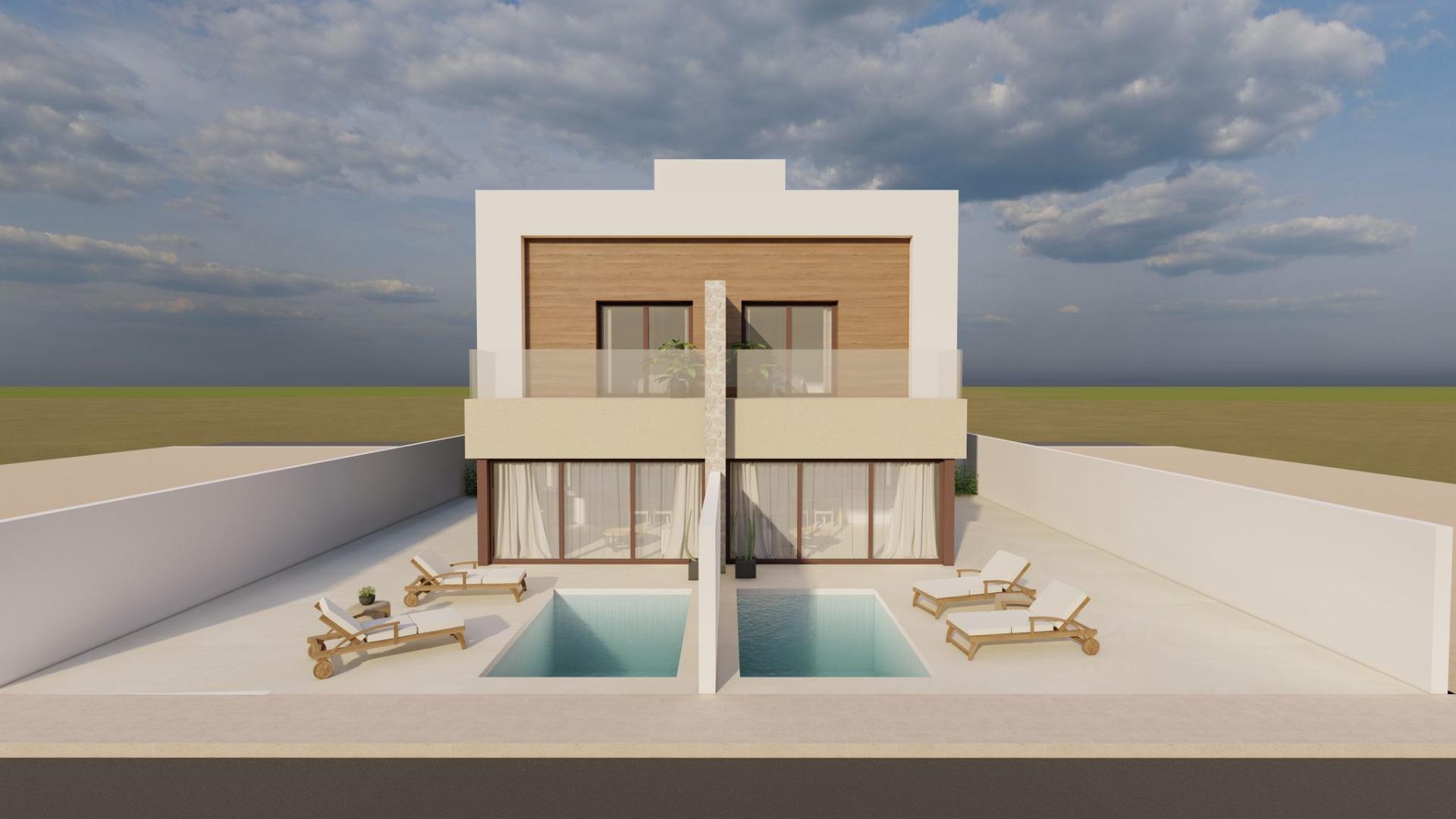 New Build - 3 Bedroom 3 Bathroom Quad House in San Javier - pueblo  - Murcia
