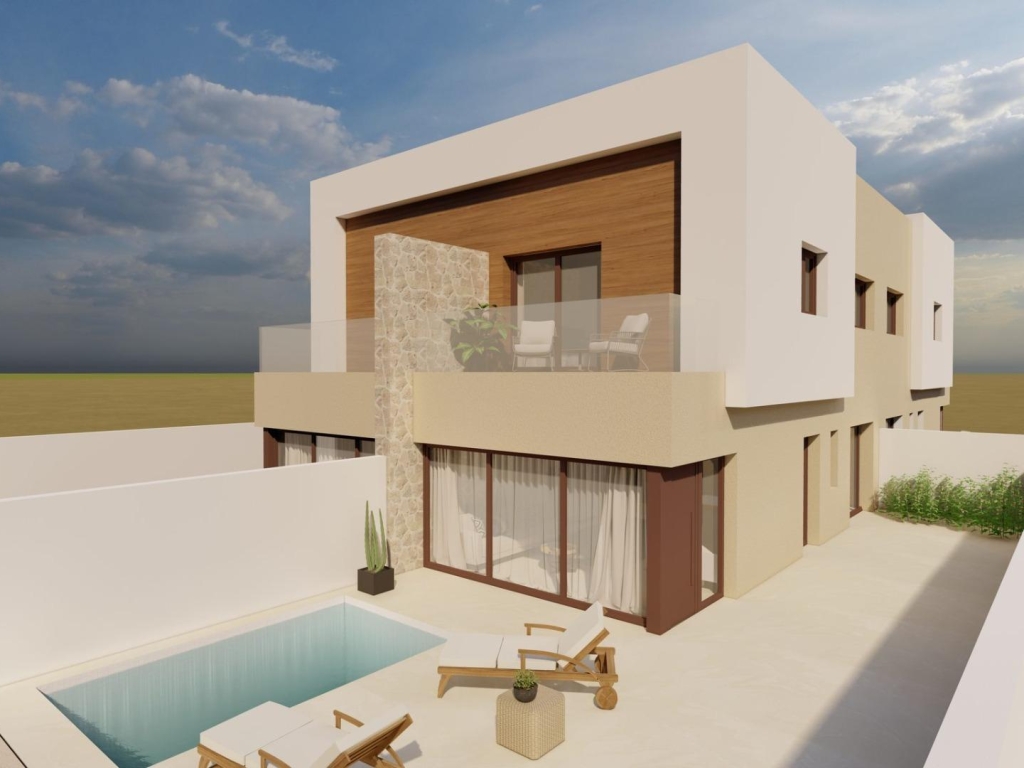 3 Bedroom 3 Bathroom Quad House in San Javier