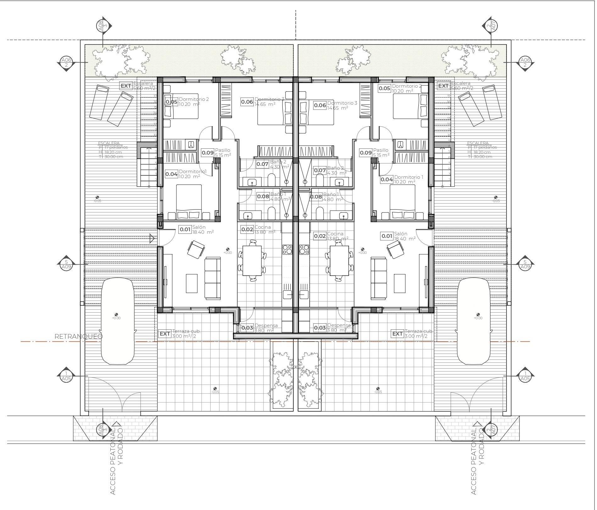 New Build - 3 Bedroom 2 Bathroom Villa in Puerto de Mazarron - Caleñares  - Murcia