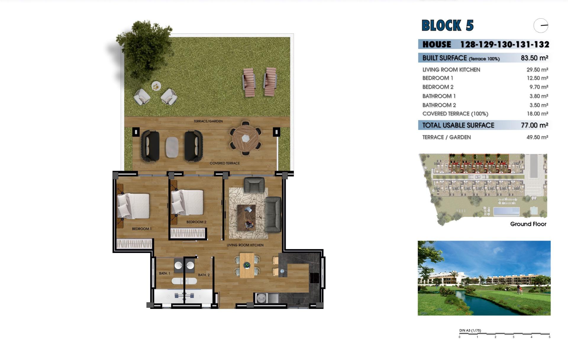 New Build - 2 Bedroom 2 Bathroom Apartment in Los Alcazares - La Serena Golf  - Murcia