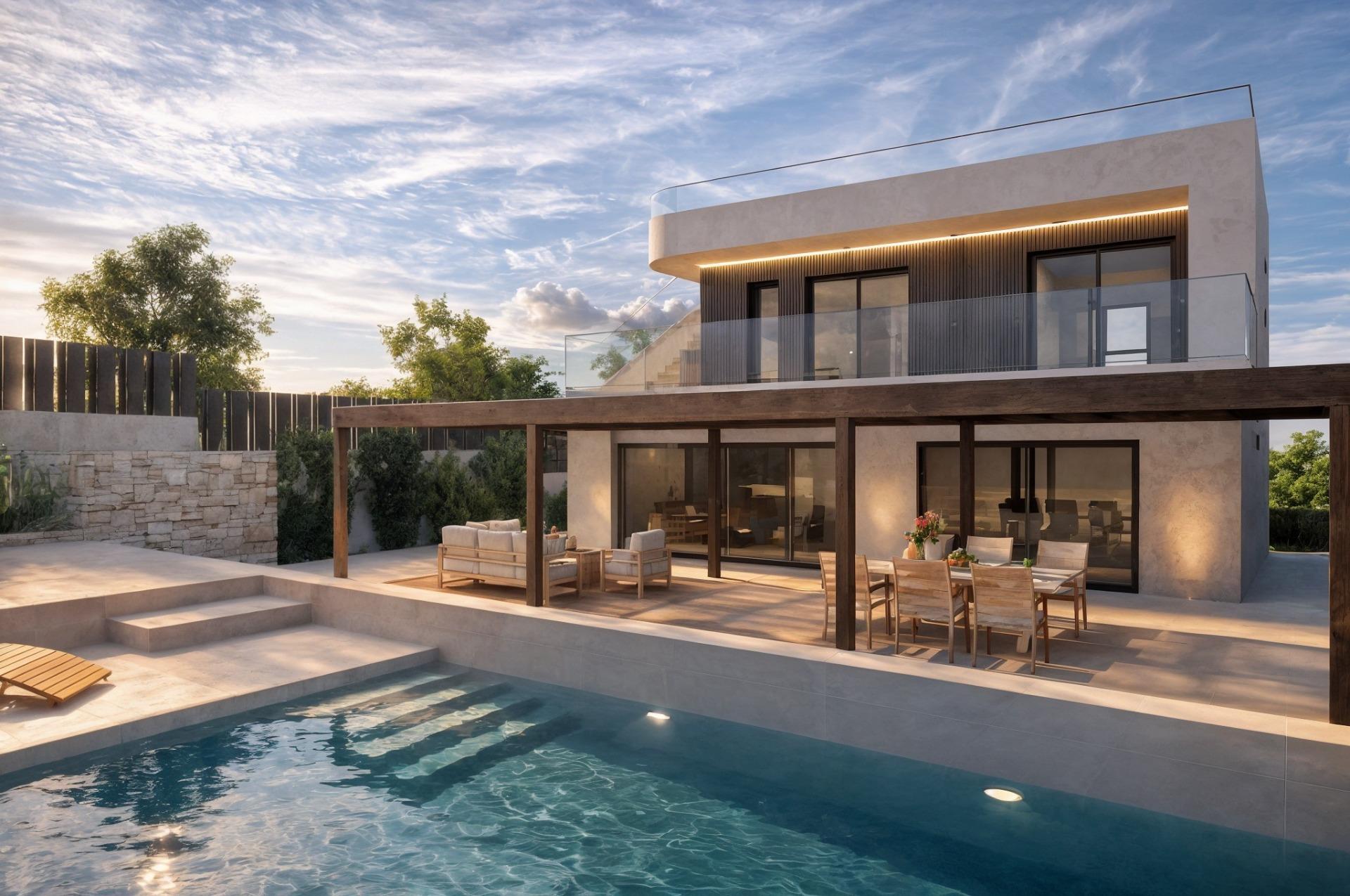 New Build - 3 Bedroom 3 Bathroom Villa in Cabo de Palos - Cala Flores  - Murcia