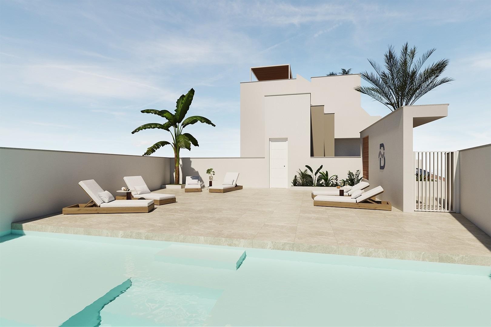 New Build - 1 Bedroom 1 Bathroom Bungalow in San Pedro del Pinatar - Pueblo  - Murcia