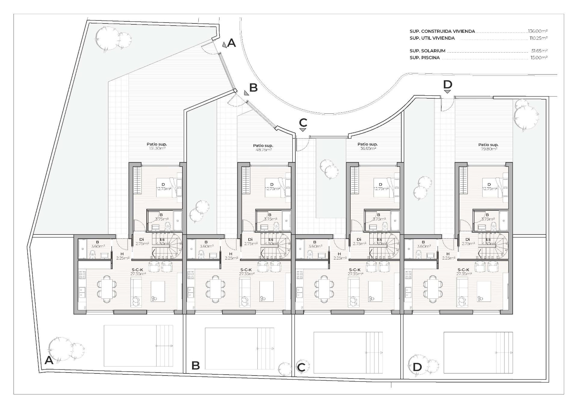 New Build - 3 Bedroom 3 Bathroom Villa in Mazarron - Country Club  - Murcia