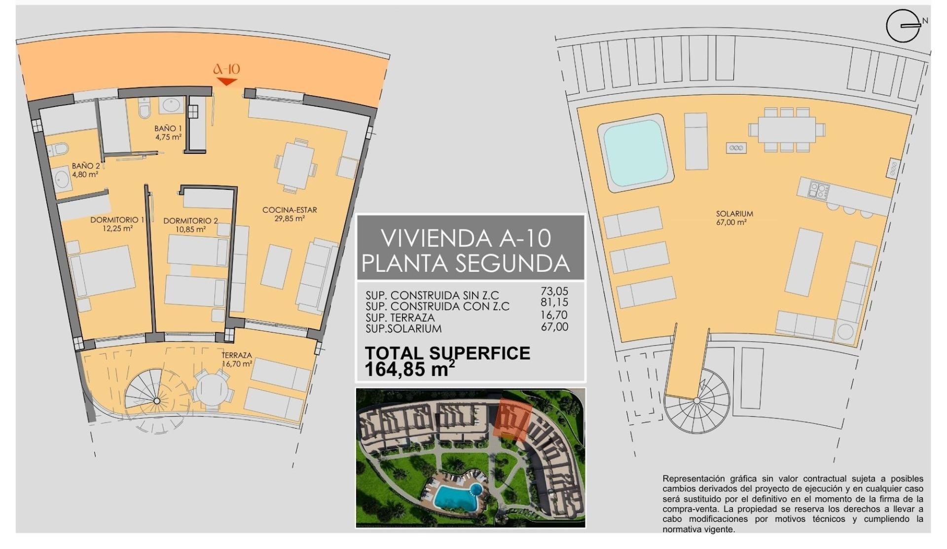New Build - 2 Bedroom 2 Bathroom Penthouse in Los Alcazares - Serena Golf  - Murcia