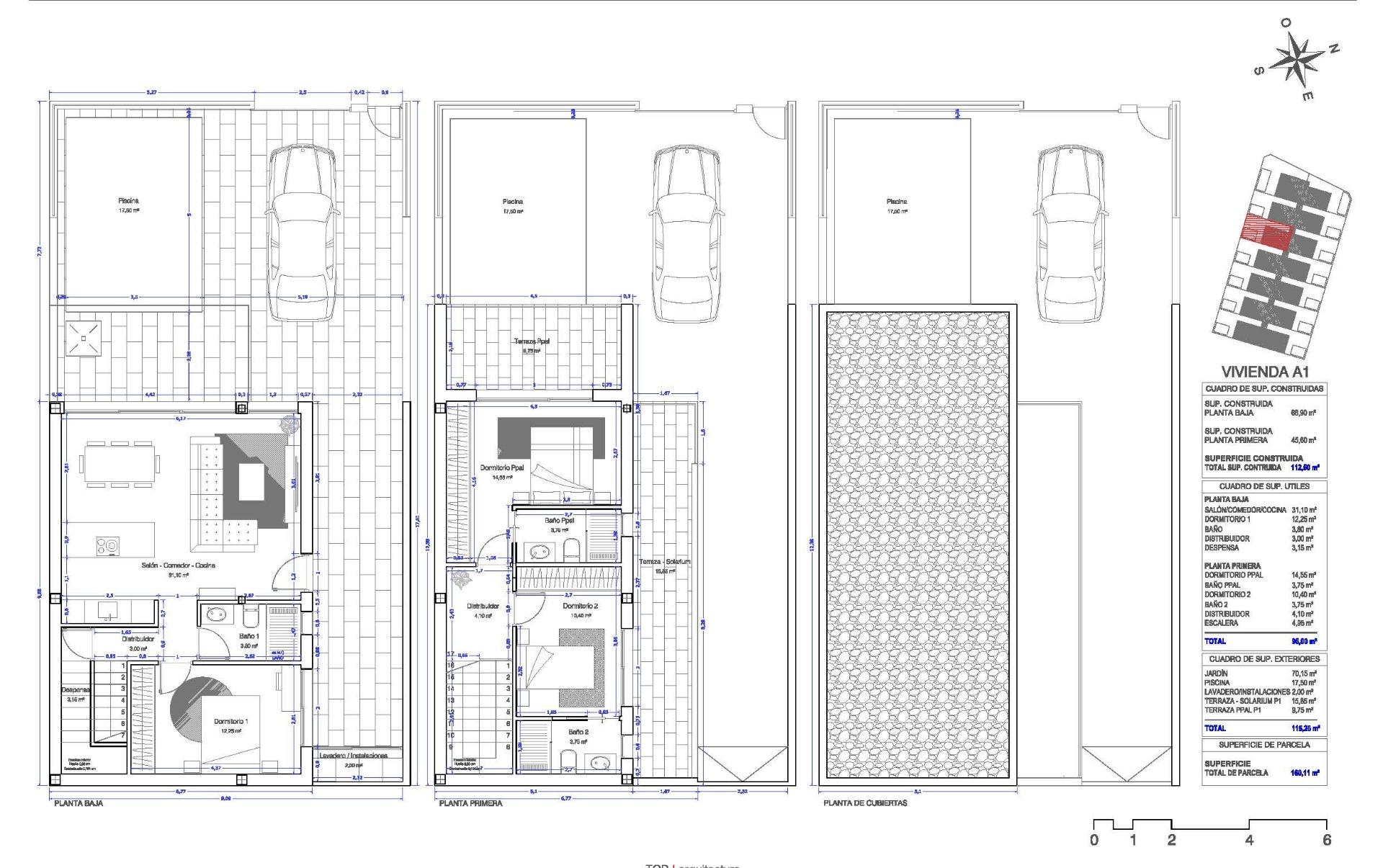 New Build - 3 Bedroom 3 Bathroom Villa in San Pedro del Pinatar - Los Antolinos  - Murcia