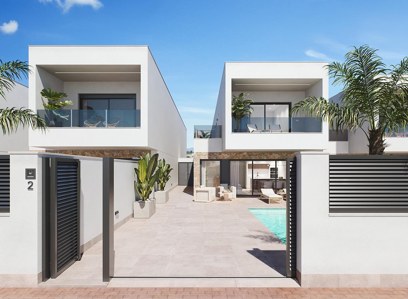New Build - 3 Bedroom 3 Bathroom Villa in San Pedro del Pinatar - Los Antolinos  - Murcia