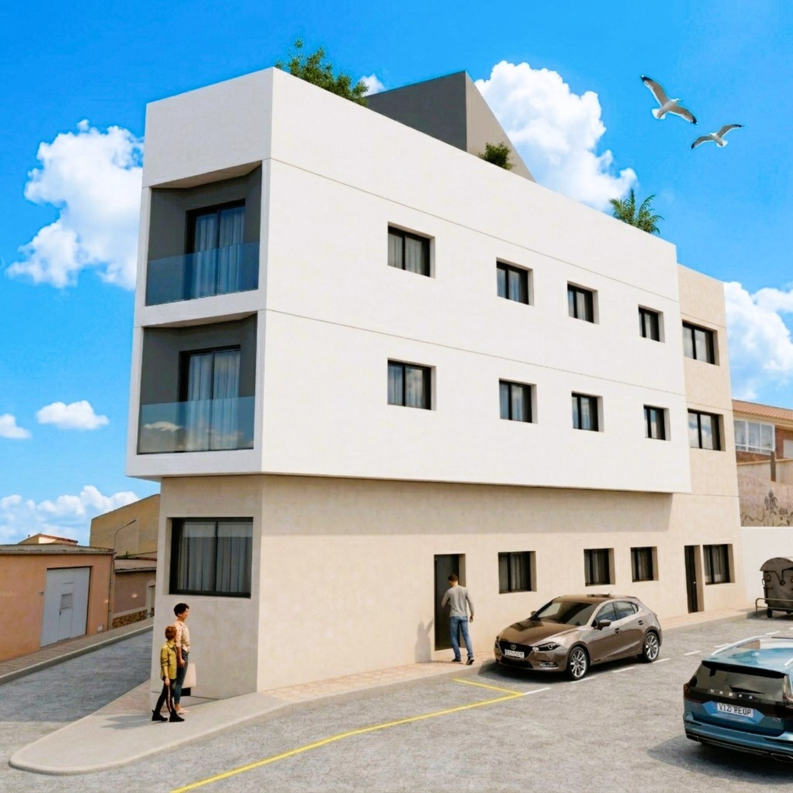 New Build - 2 Bedroom 1 Bathroom Apartment in Mazarron - pueblo  - Murcia