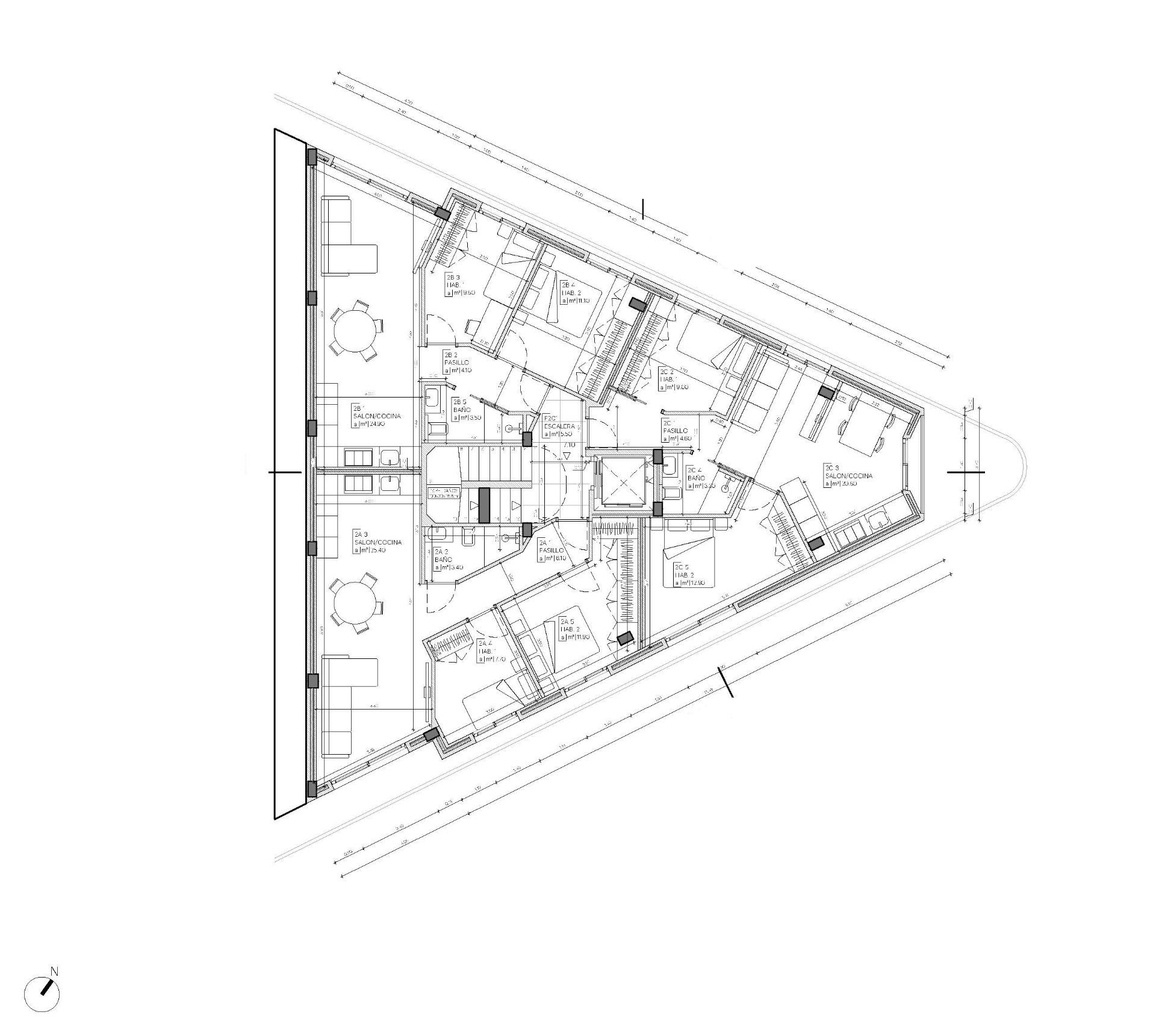 New Build - 2 Bedroom 1 Bathroom Penthouse in Mazarron - pueblo  - Murcia