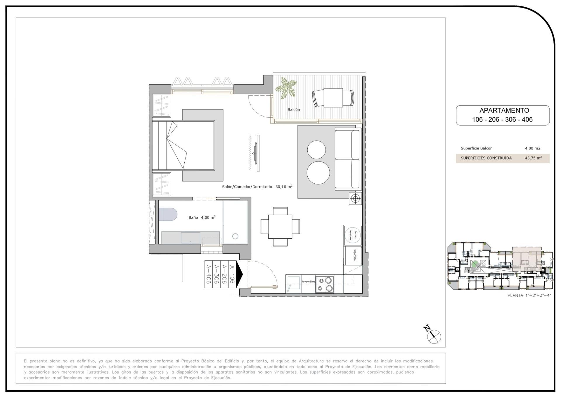 New Build - 1 Bathroom Apartment in San Pedro del Pinatar - Lo Pagan  - Murcia