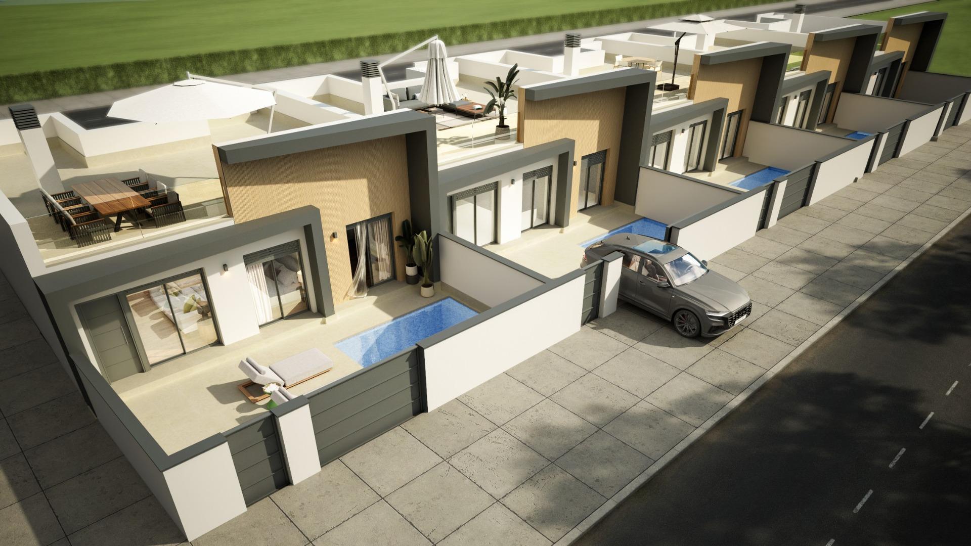 New Build - 3 Bedroom 2 Bathroom Town House in Avileses - Avileses  - Murcia