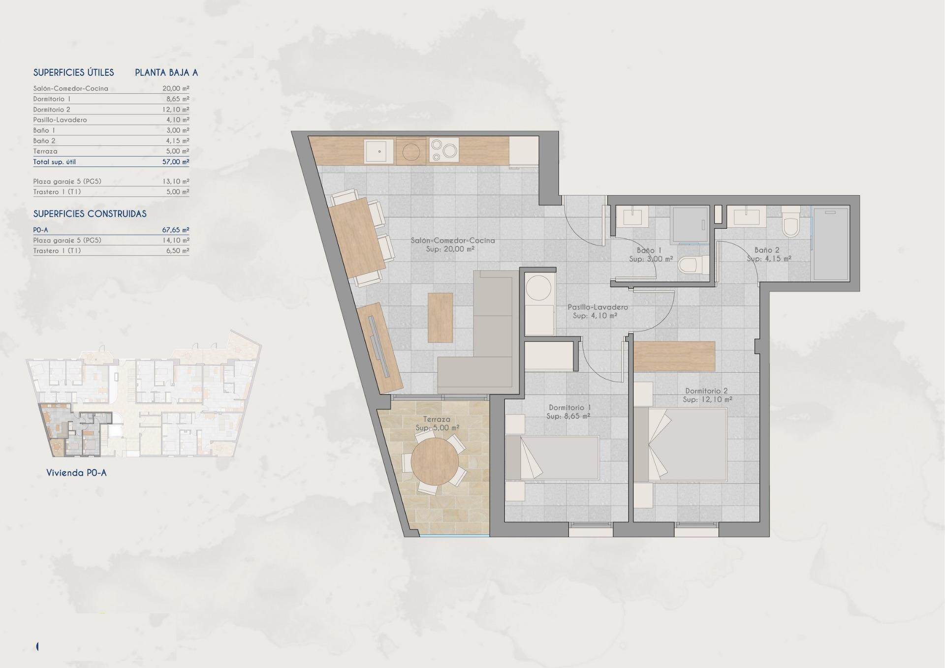 New Build - 2 Bedroom 2 Bathroom Apartment in San Pedro del Pinatar - Lo Pagan  - Murcia