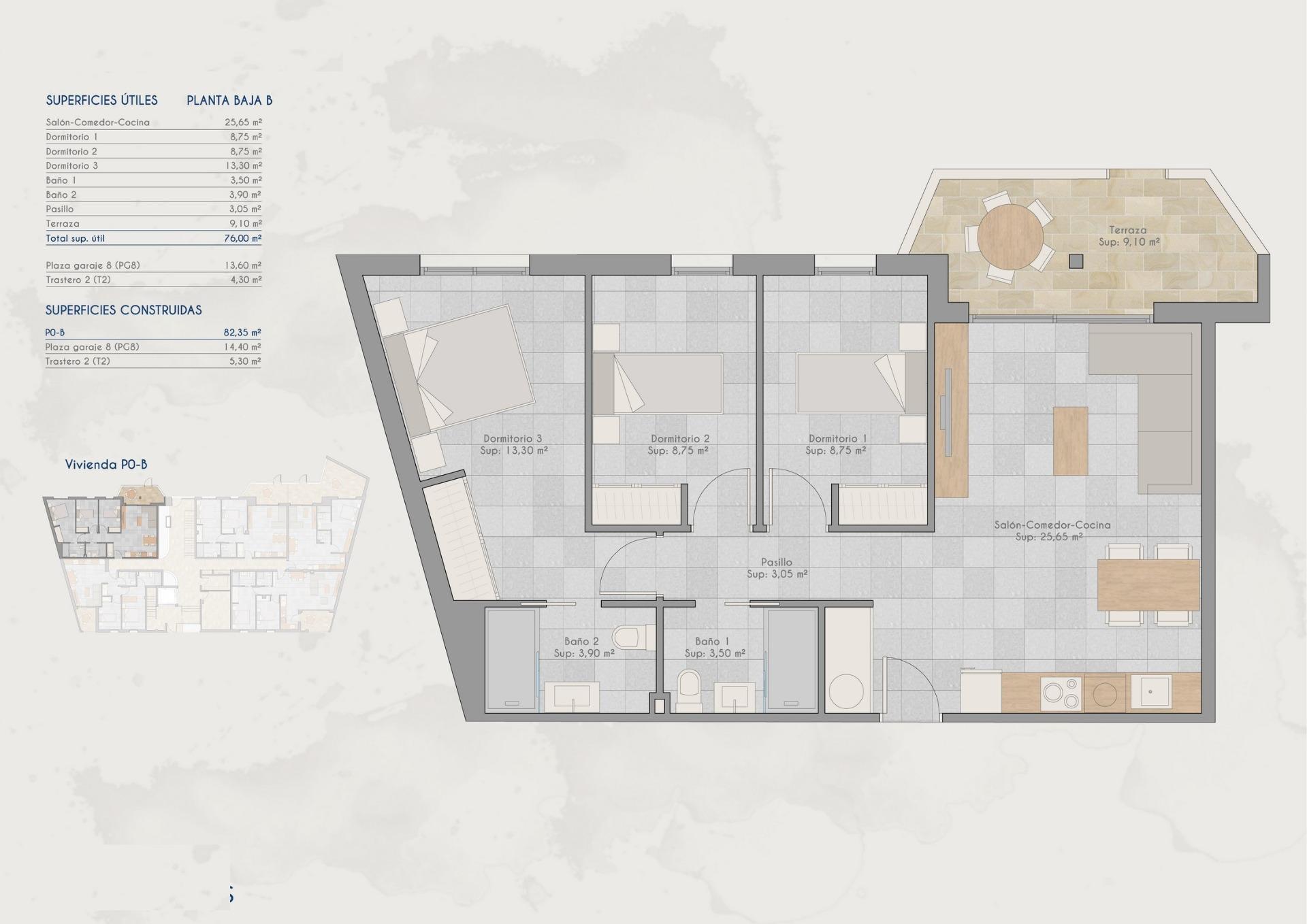 New Build - 3 Bedroom 2 Bathroom Apartment in San Pedro del Pinatar - Lo Pagan  - Murcia