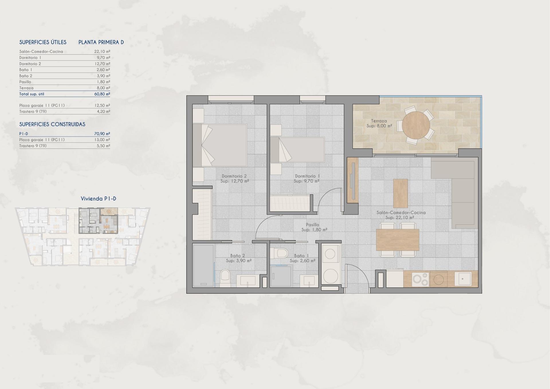 New Build - 2 Bedroom 2 Bathroom Apartment in San Pedro del Pinatar - Lo Pagan  - Murcia